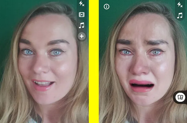 Snapchat Cry filter