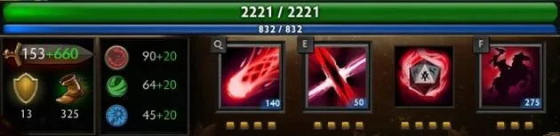 De vier vaardigheden van Chaos Knight