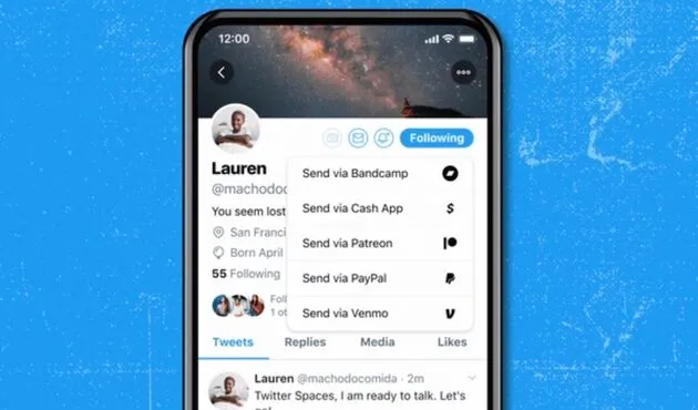 De digitale fooienpot Twitter Jar staat op de profielpagina van de betreffende tweep.