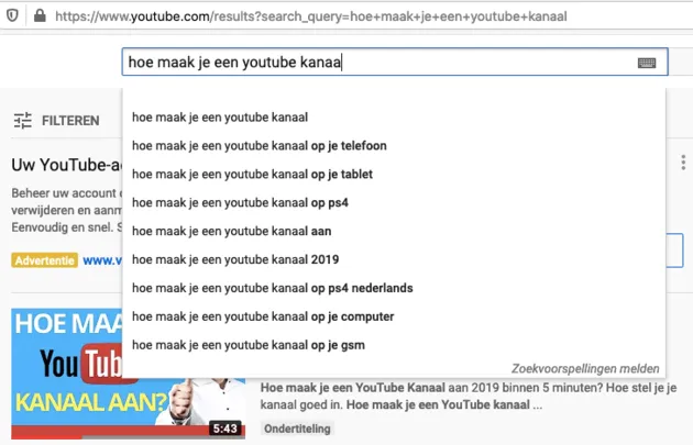 <i>YouTube suggest</i>