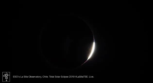 Zonverduistering Chili om 22:39 uur