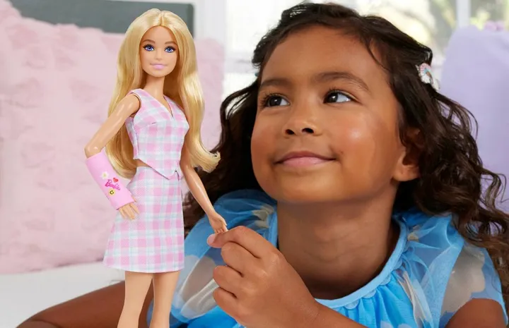 Gebroken arm barbie