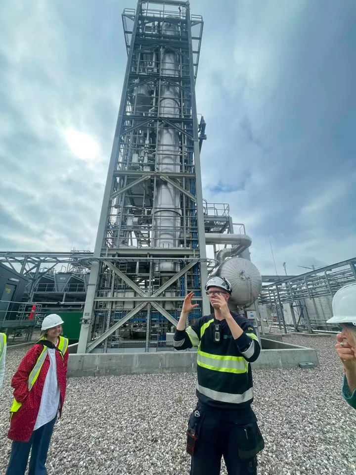 Fra besøket hos Eeuropean Energy samme sted som solcelleparken