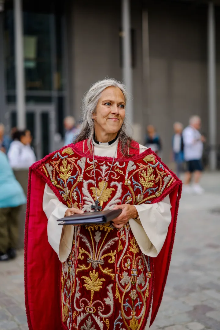 Kristin i messehagl Nidarosdomen Foto Maria Saxegaard