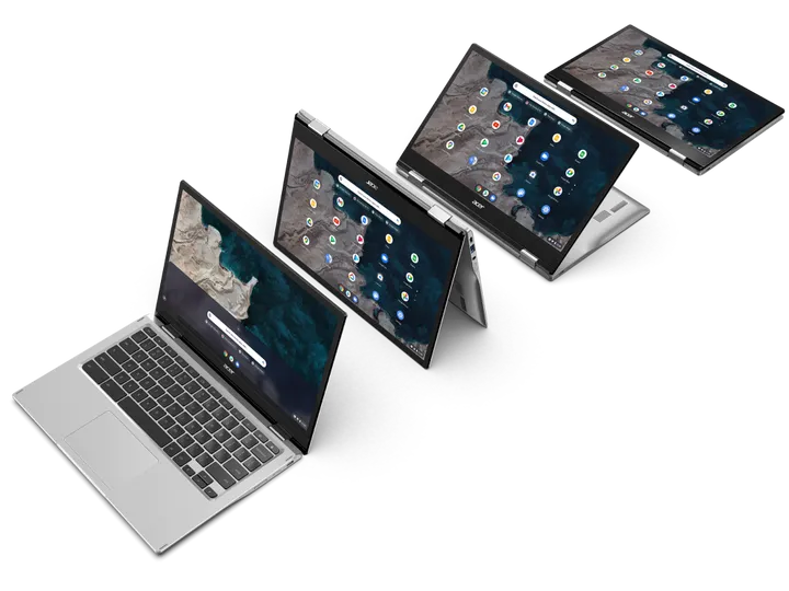 acer chromebook spin 513 cp513 1h 1hl backlit silver special angle 3d render 03 e1617971061700