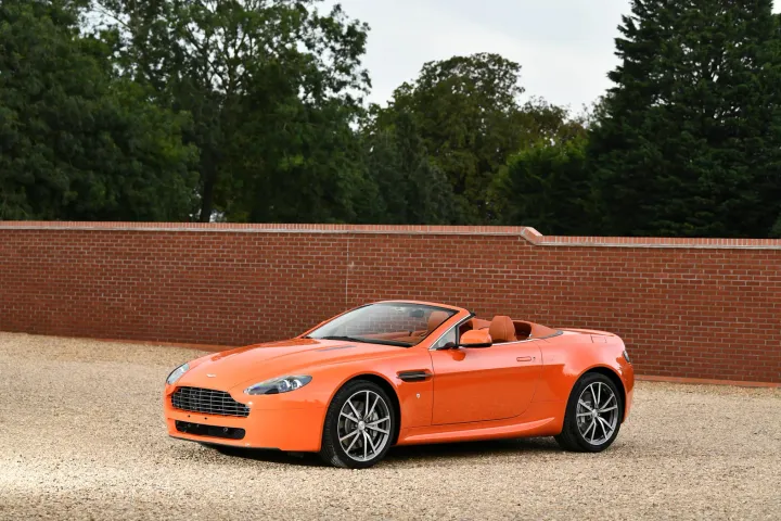 bonhams orange collection 2010 aston martin v8 vantage roadster
