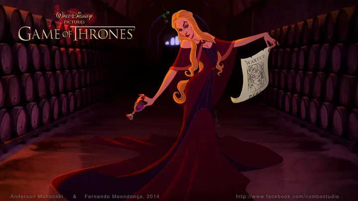 game of thrones disney style illustration combo estudio 3 5aafaa8d24326 880
