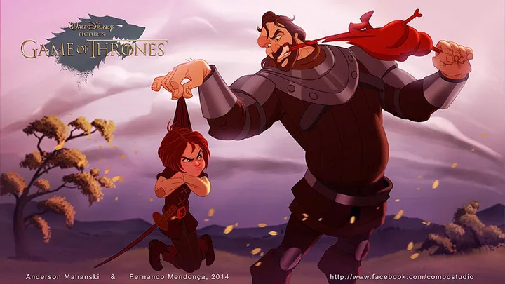 game of thrones disney style illustration combo estudio 8 5aafaa95cd138 880