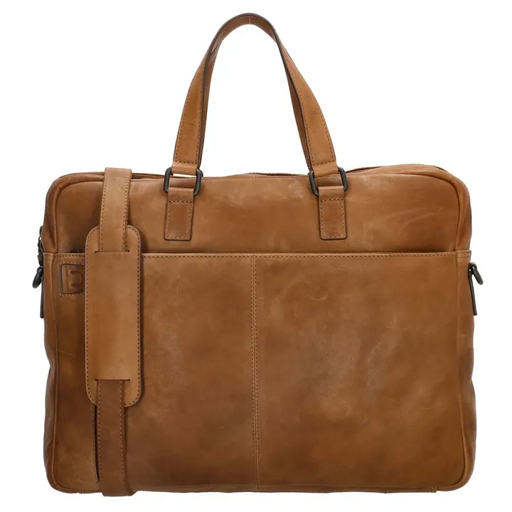 genicci sparrow 156 inch laptoptas cognac