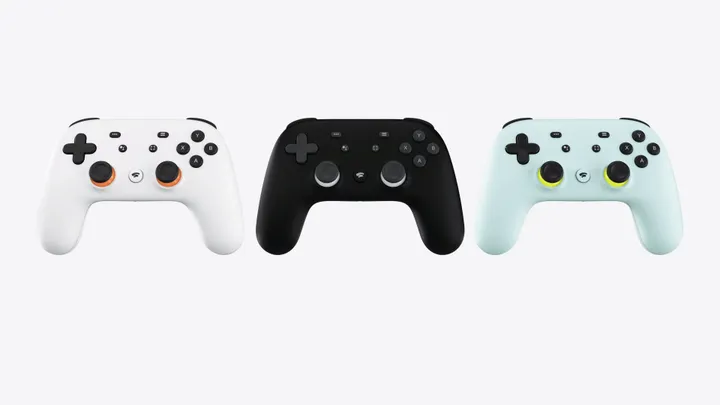 google stadia controller couleurs