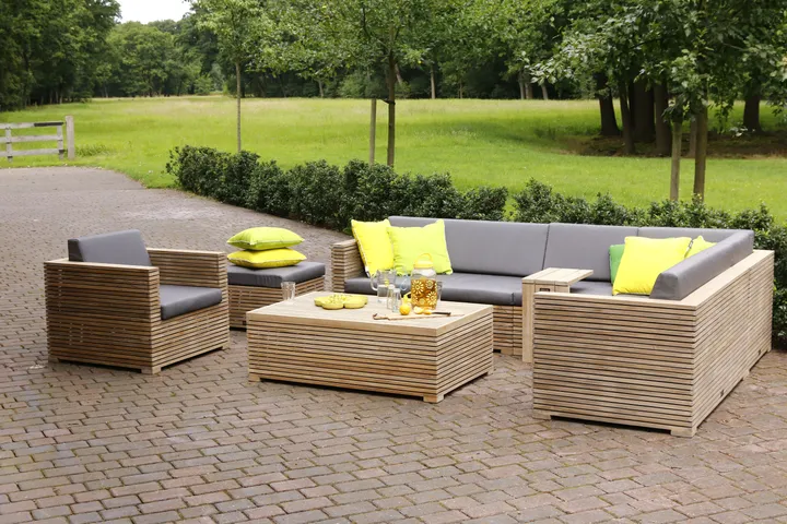 loungeset teakhout compressor