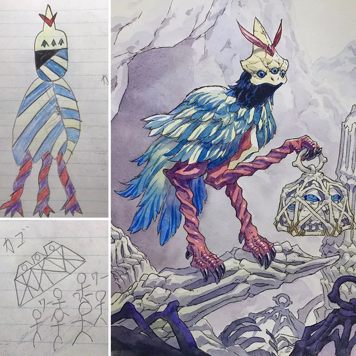 sons sketches to anime drawings thomas romain 18 5993f37b76ab5 880