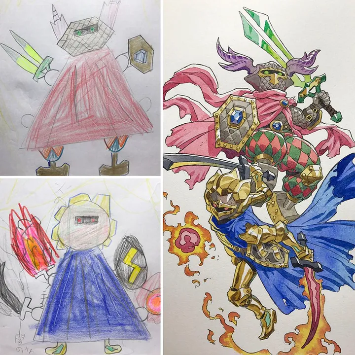 sons sketches to anime drawings thomas romain 20 5993f381868b4 880