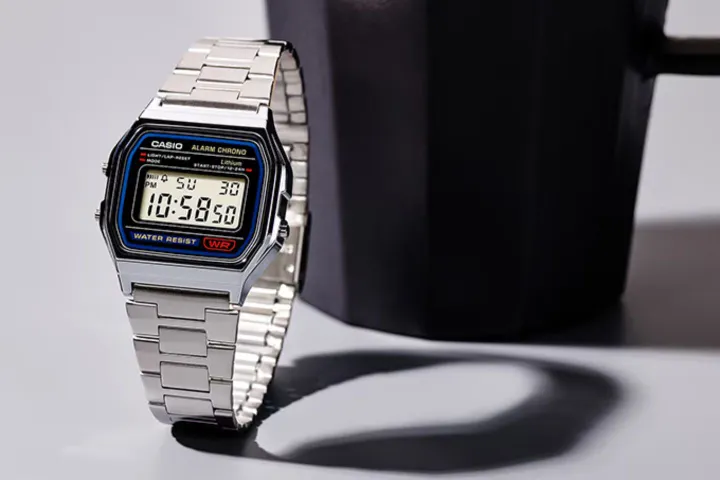 Het originele Casio A158WA horloge.&nbsp;Foto: Casio