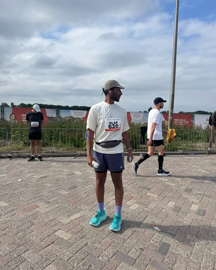 Last year I ran my first marathon in 4-38. This time I finished in 3-18. I trained almost every