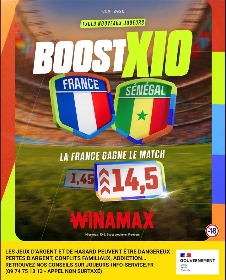 winamax bonus france senegal