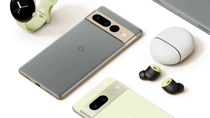 google io 2022 familyshot pixel 7 series pixel watch pixel tablet pixel buds pro