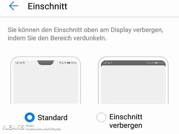 huawei p20 notch 3