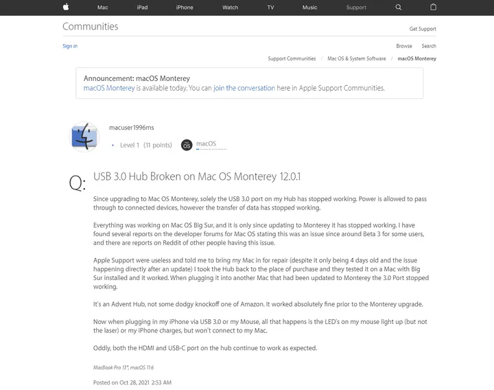macos monterey a