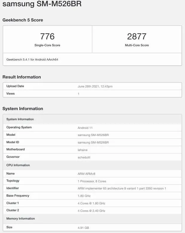 samsung galaxy m52 5g sm m526br