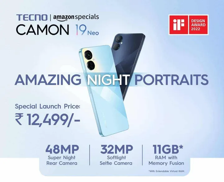 tecno camon 19 neo amazon india