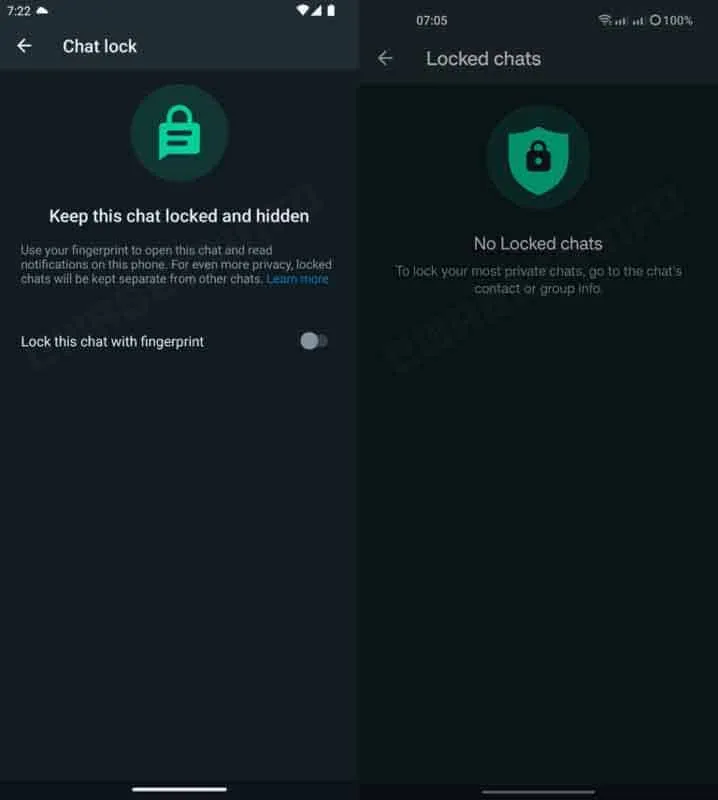 whatsapp chat lock