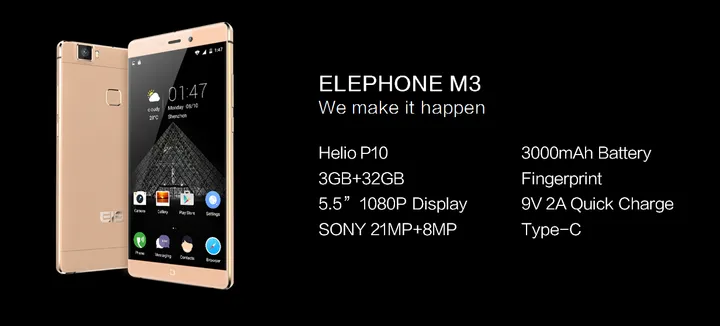 12 elephone m3
