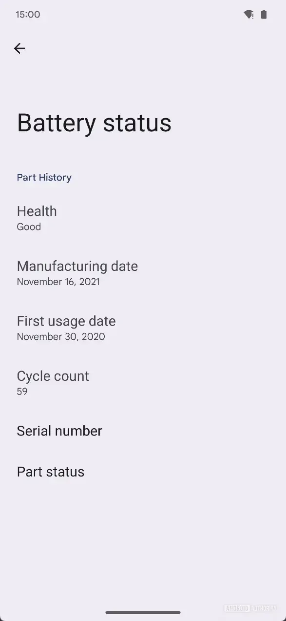 5 device diagnostics battery statusjpg