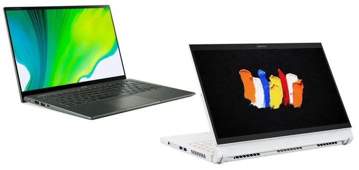 acer swift and conceptd laptops 2020