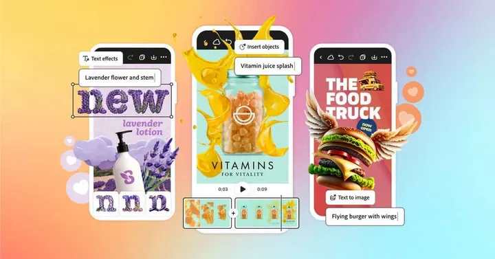 adobe express ai image tool for phone