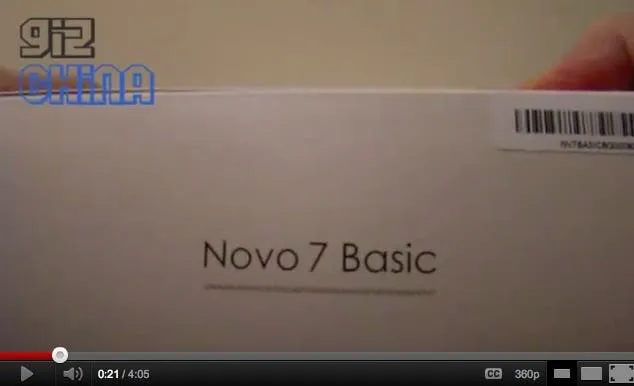 ainol novo unboxing video