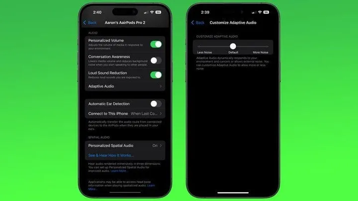 airpods adaptive audio