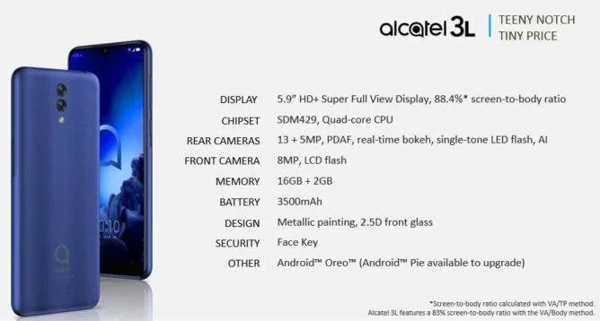 alcatel 3l
