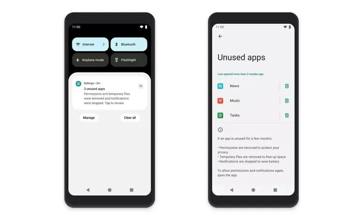 android 12 go edition unused apps