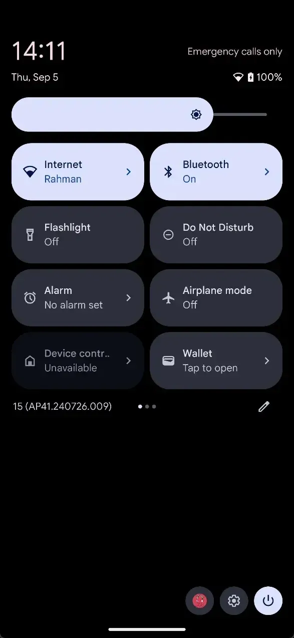 android 15 single shade quick settings paneljpg