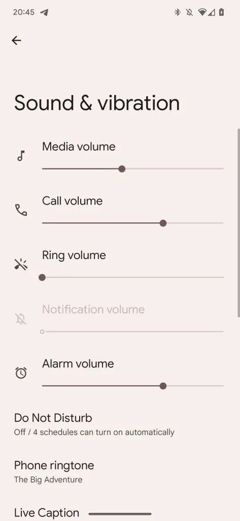 android notification ringtone volume new