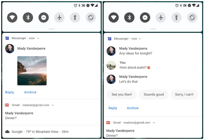 android p notificatio
