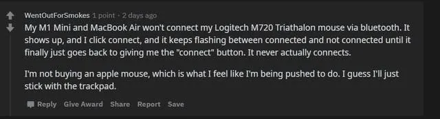 apple m1 big sur bluetooth a