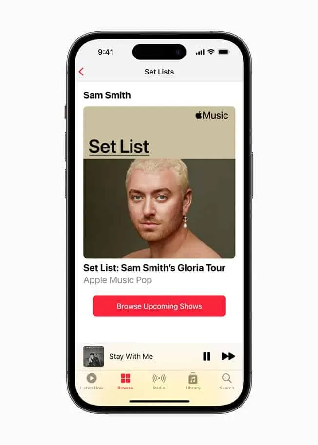 apple music guides set lists sam smith inlinejpglarge