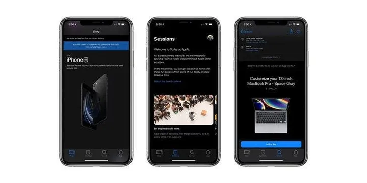 apple store app dark mode gizchina