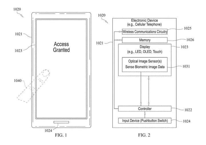 apple touch id optical sensor patent 2