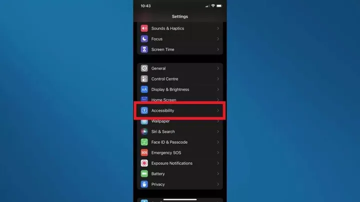 background sounds in ios 15 step 2