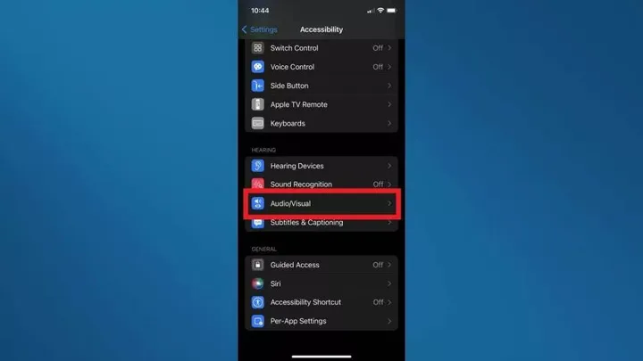 background sounds in ios 15 step 3