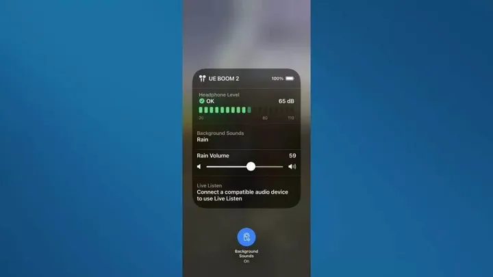 background sounds in ios 15 step 7