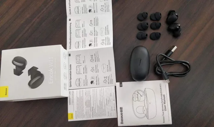 baseus encok w11 true wireless earbuds in the box 3