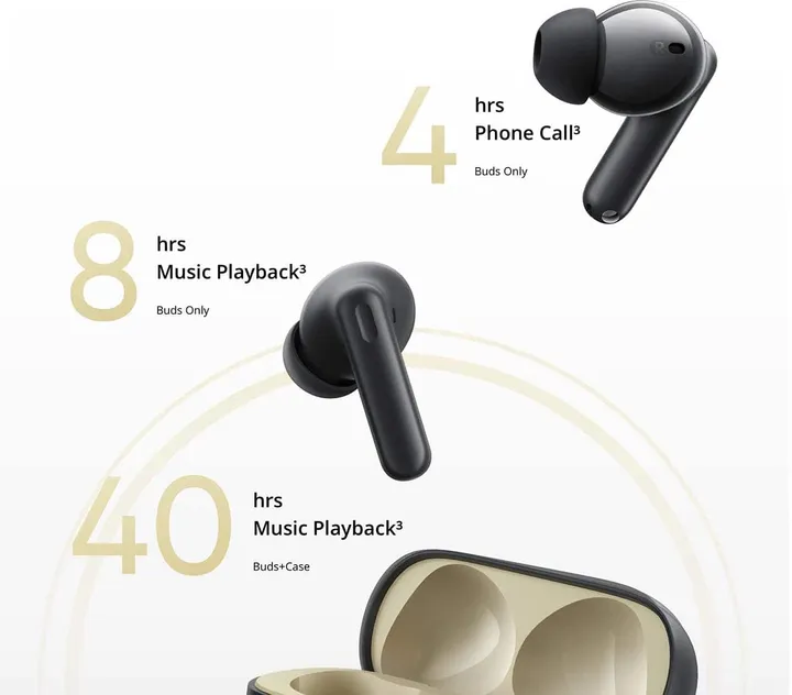 battery life of buds t300