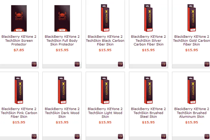 blackberry keyone 2 accessories appear online