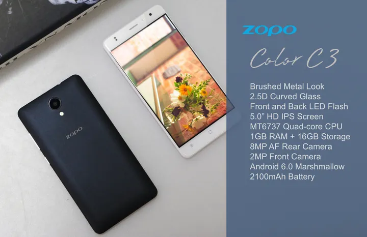 c3 with specs and logo