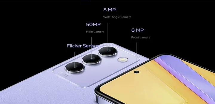 camera setup of y100 5g