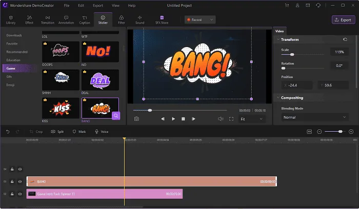 capture video game democreator 7